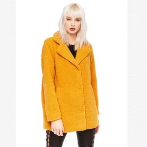 Yellow Teddy Bear Jacket